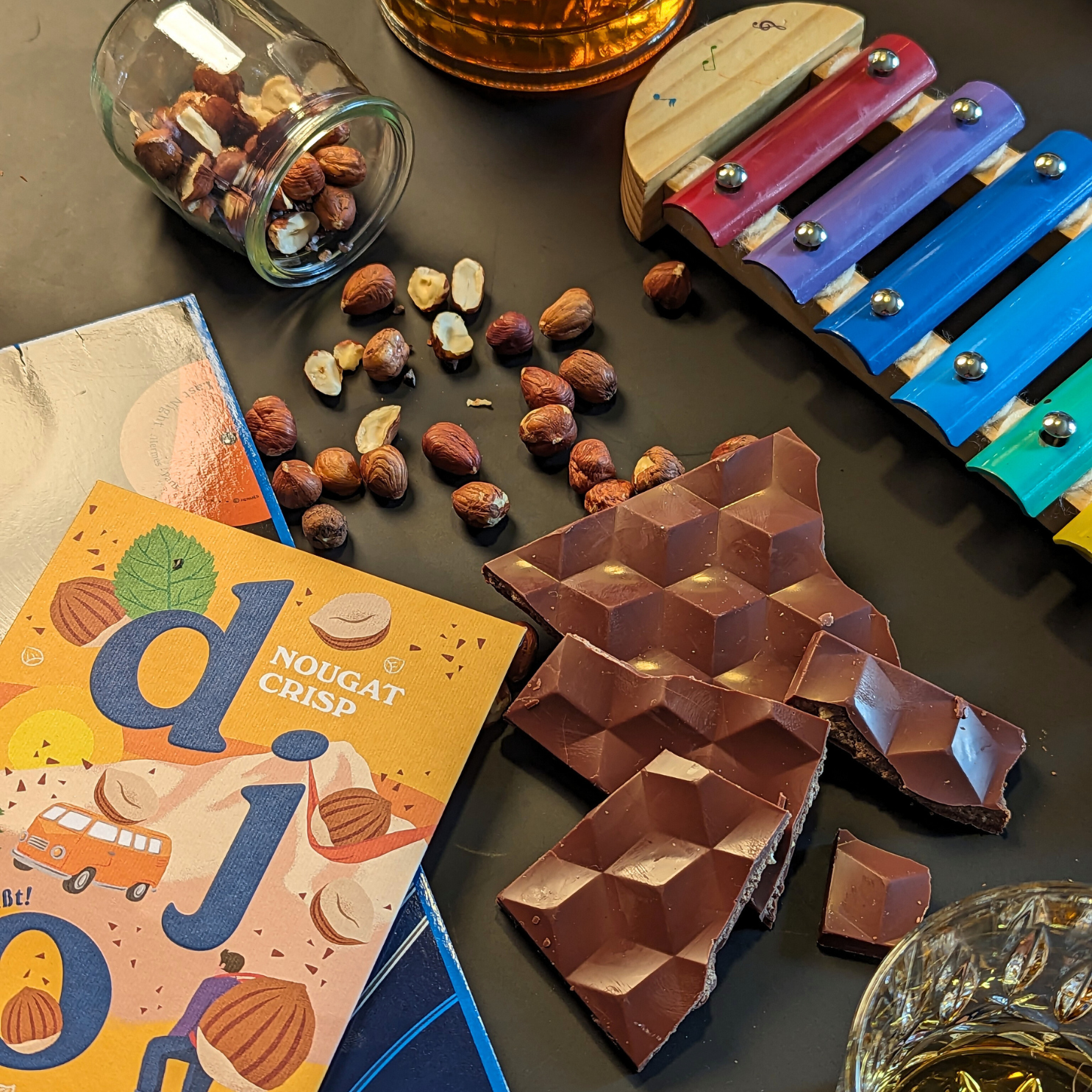 Bio-Dattelschokolade: Nougat Crisp