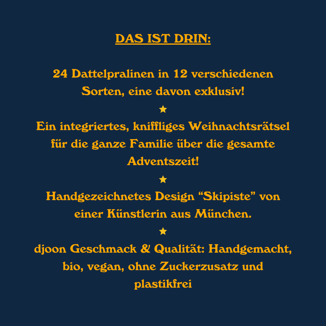 Bio-Pralinen Adventskalender