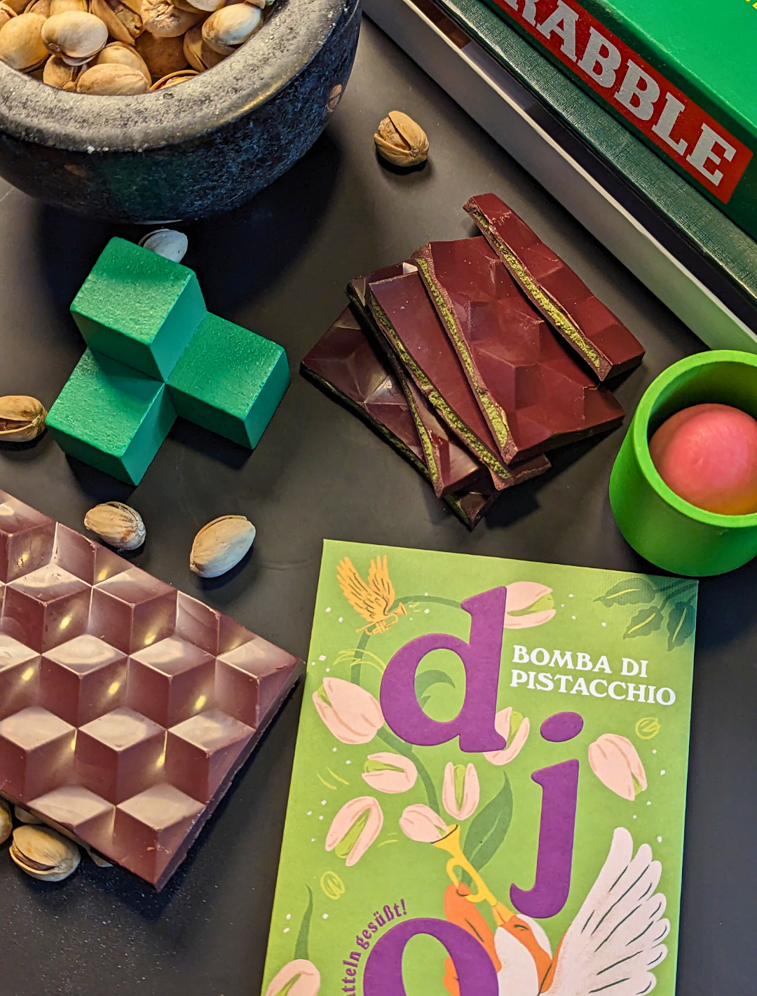 Dattelschokolade: Bomba di Pistacchio (Bio) (EINZELN)