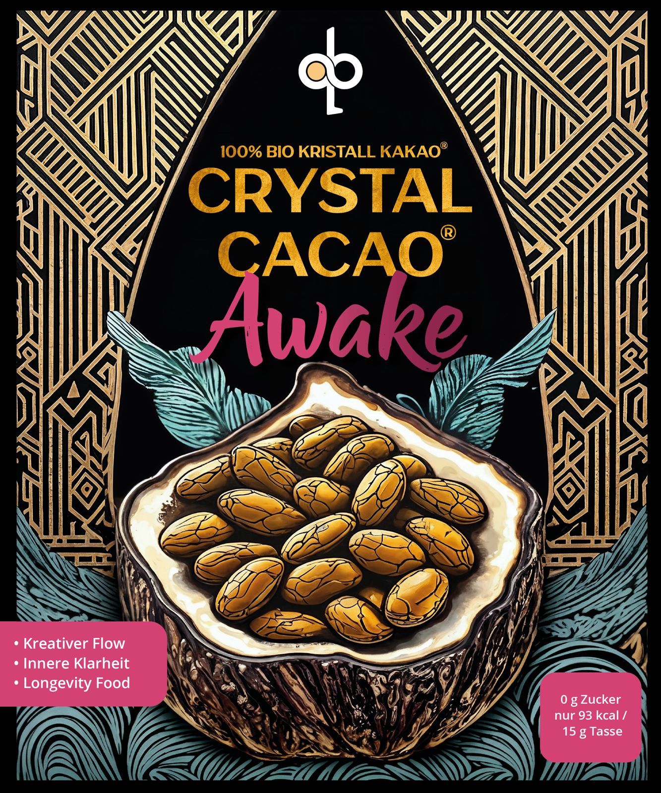 CRYSTAL CACAO Awake Zeremonie-Kakao 100% (Bio)