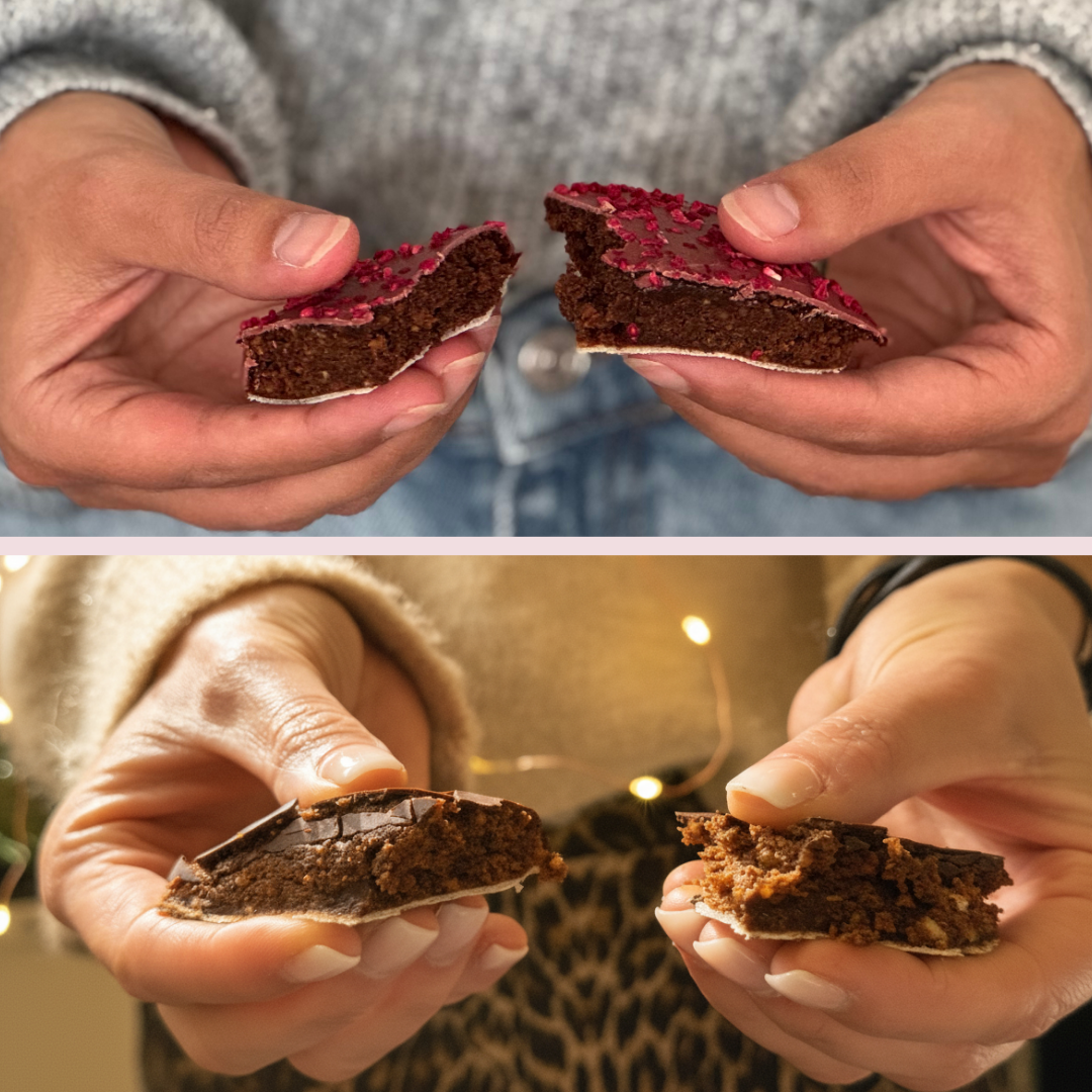 Dattellebkuchen Doppelpack – 2x2 Kakao und Himbeere (Bio)