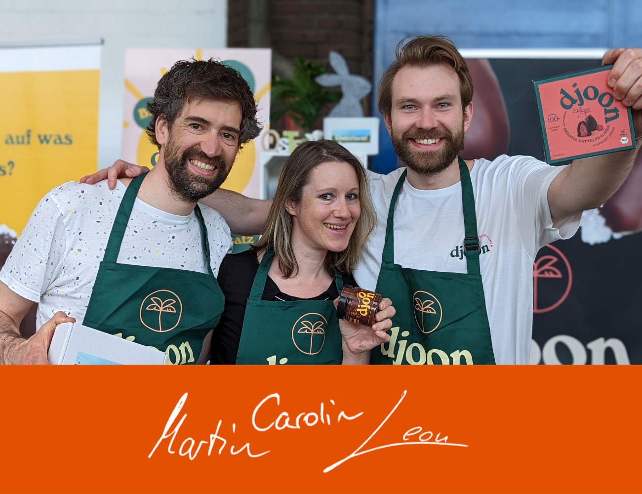 Das djoon Dattelversprechen für dich kommt direkt von unserem Gründerteam