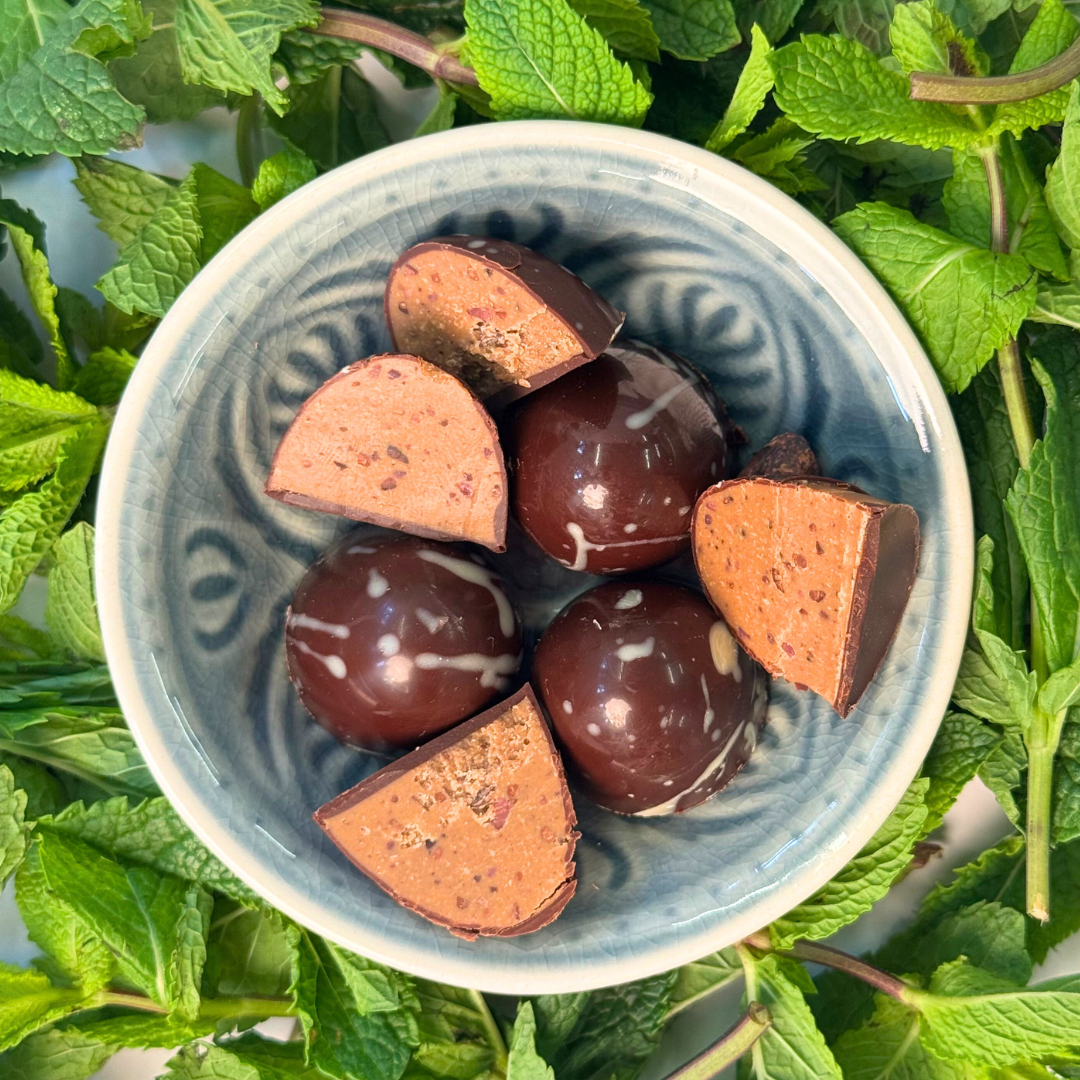Praline des Monats: Karis Minze (Bio)