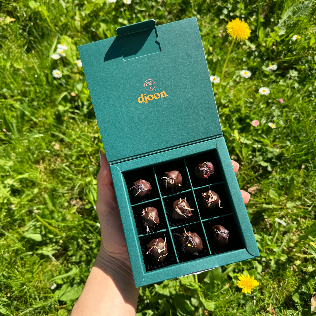 Praline des Monats: Mohn Vanille (Bio) - 3 Schachteln (Wiederverkäufer)