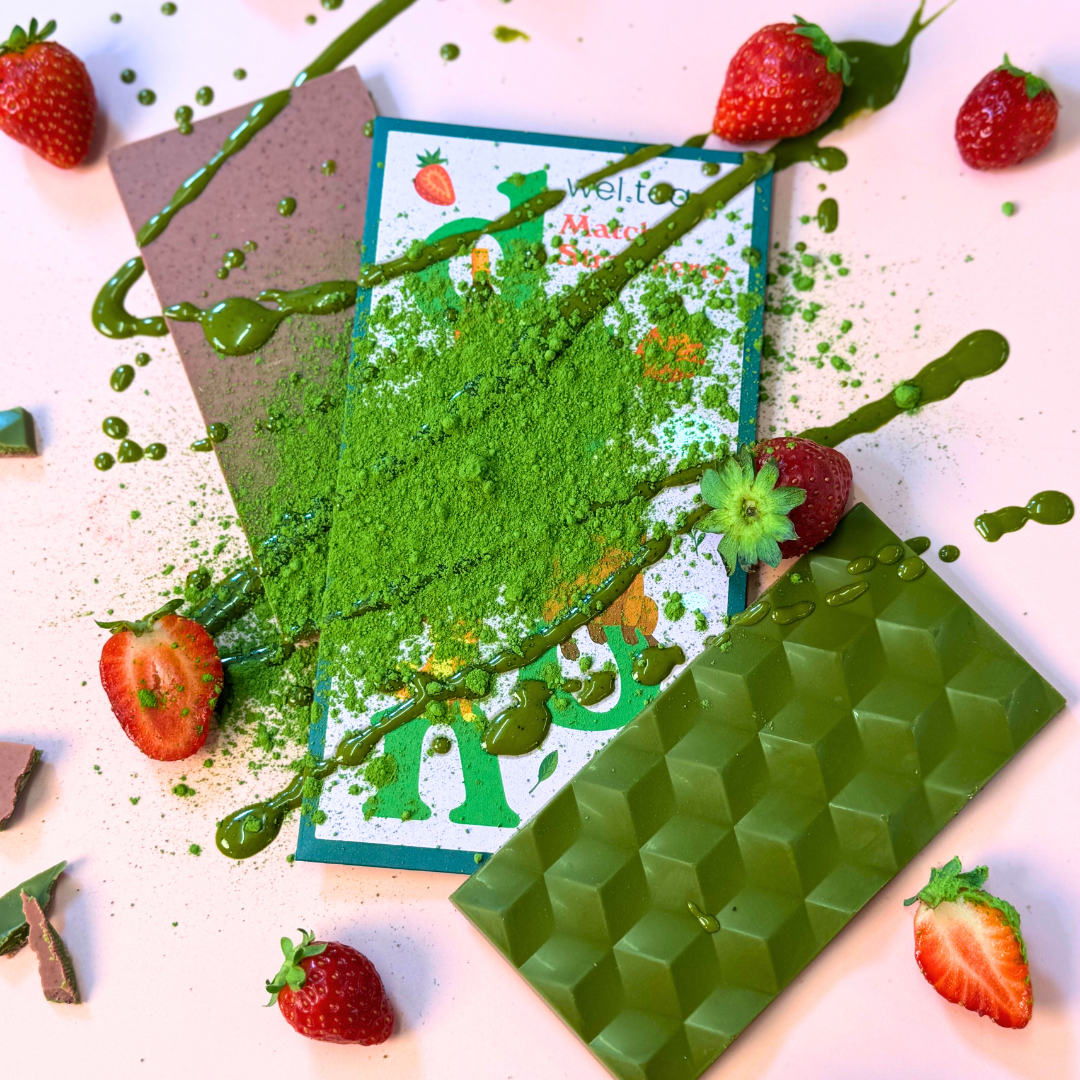 Schokolade des Monats: Matcha Strawberry (Bio)