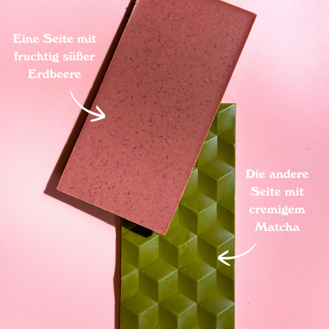 Schokolade des Monats: Matcha Strawberry (Bio)