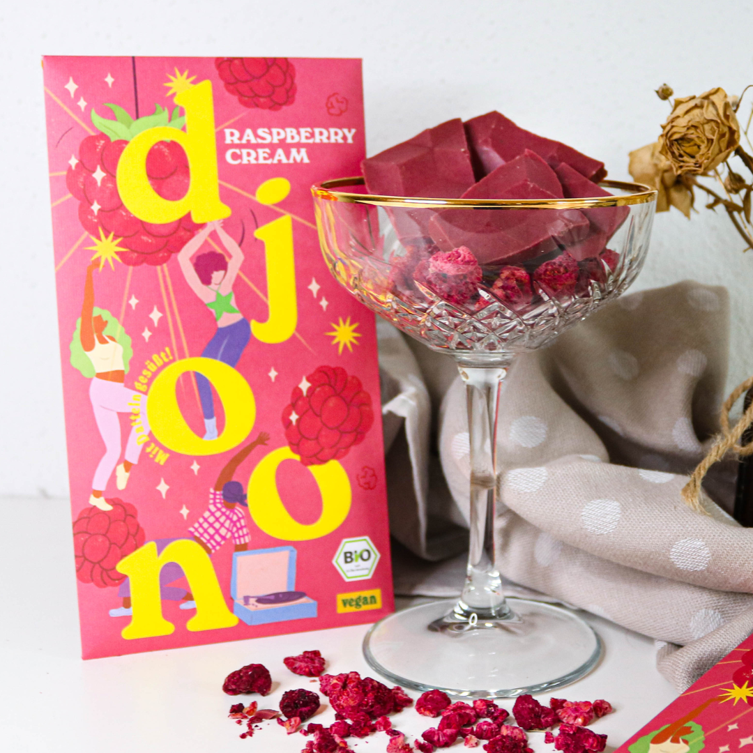 Dattelschokolade: Raspberry Cream (Bio)