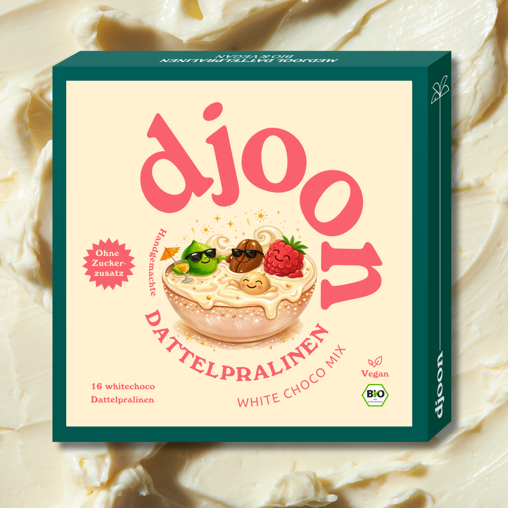 Dattelpralinen: White Choco Mix (Bio)