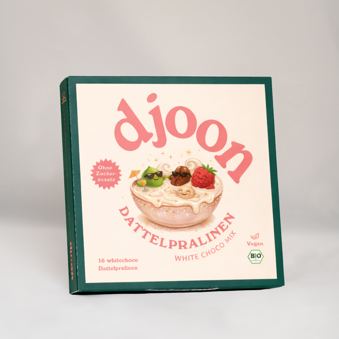 Lagerverkauf: Dattelpralinen White Choco Mix (Bio)