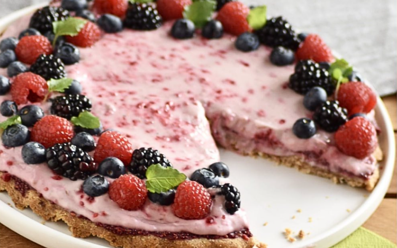 Vegane Himbeer Kokos Tarte