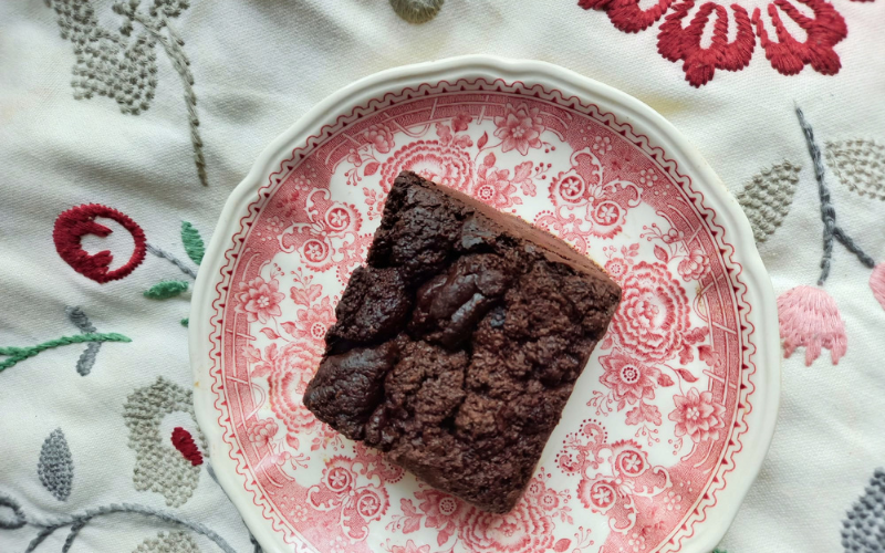 Half baked Chocolate Brownie