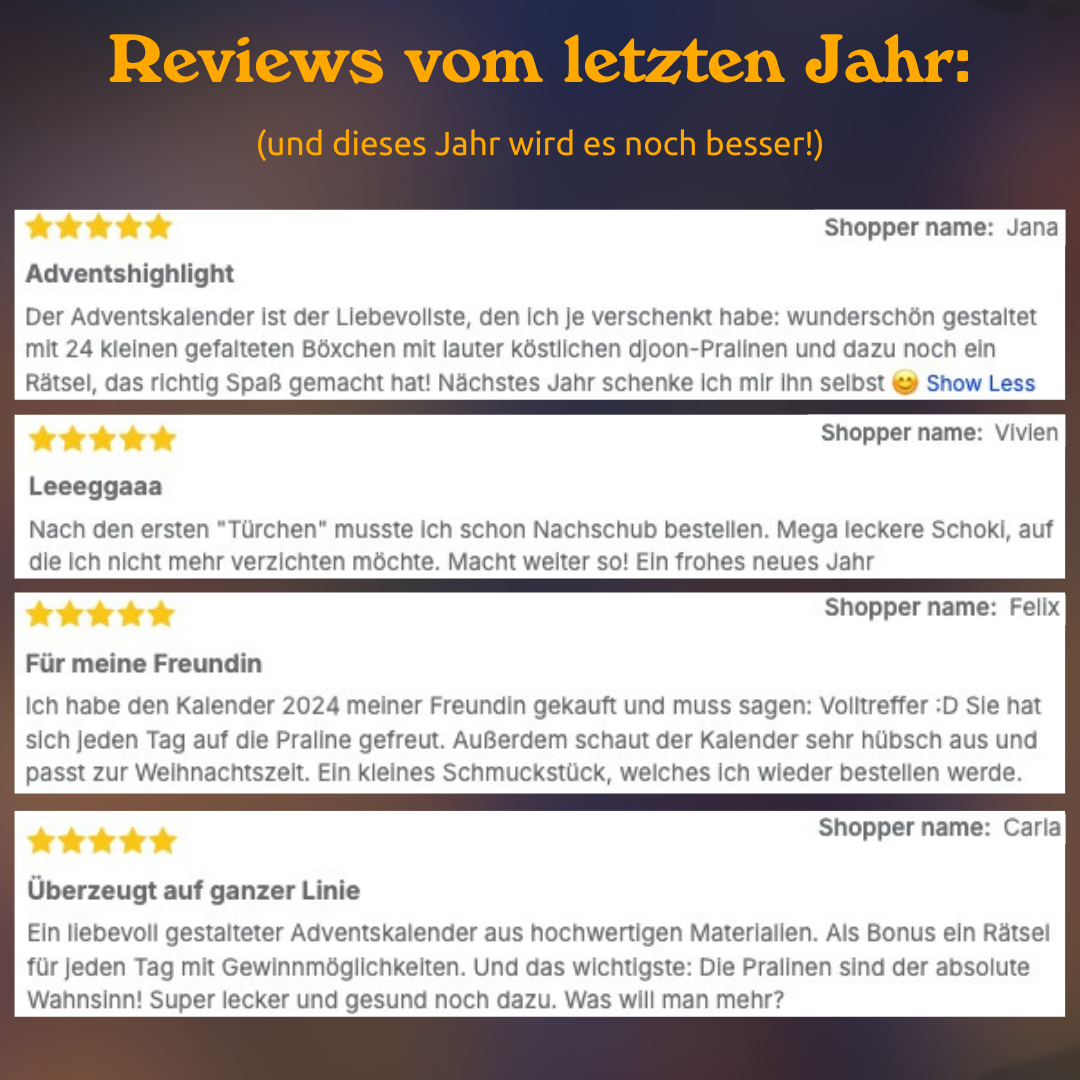 Adventskalender 4+1 GESCHENKT!