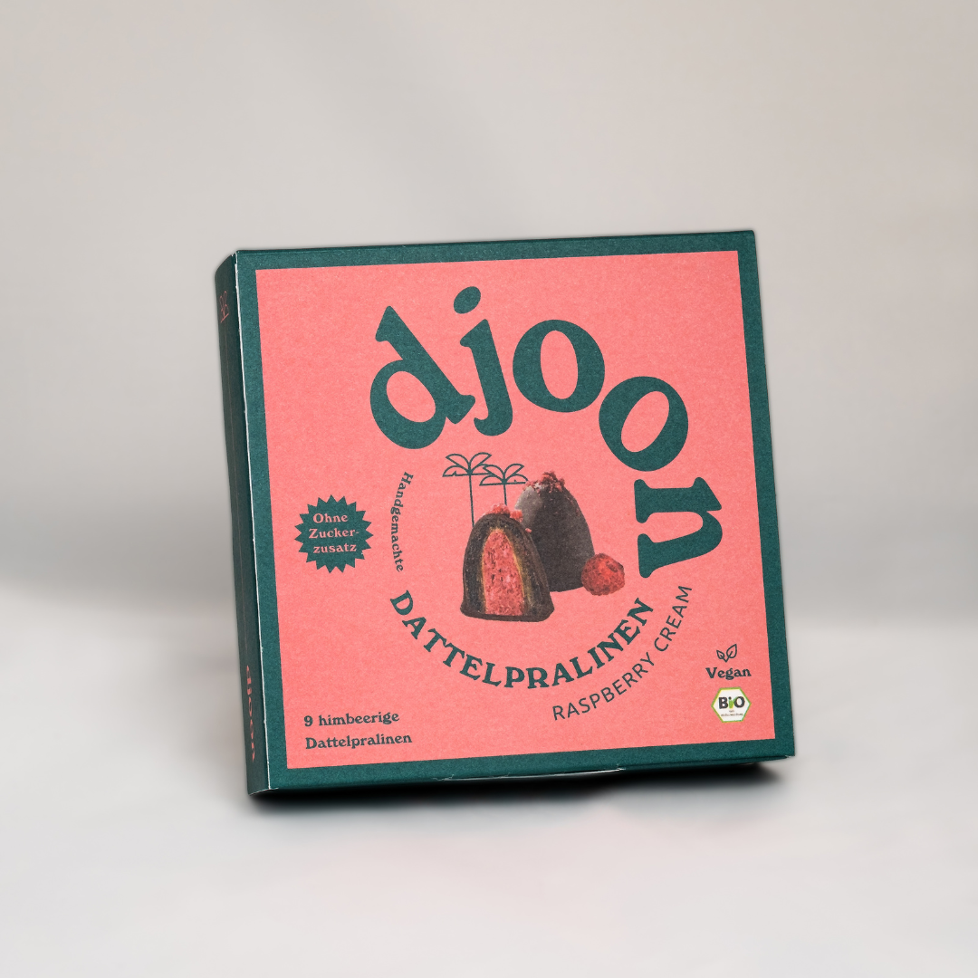 Lagerverkauf: Dattelpralinen Raspberry Cream (Bio)
