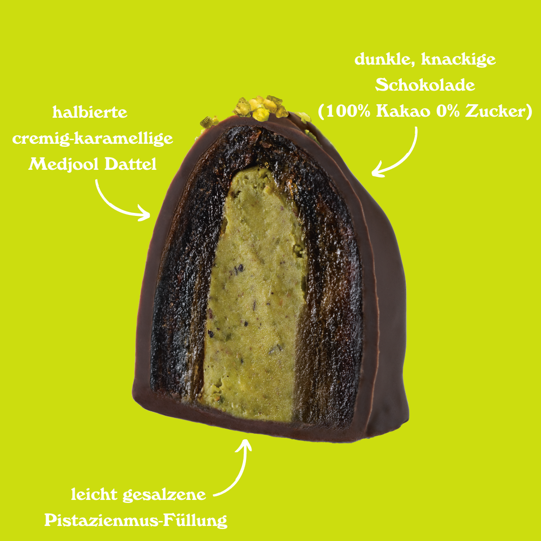 Dattelpralinen: Bomba di Pistacchio (Bio)