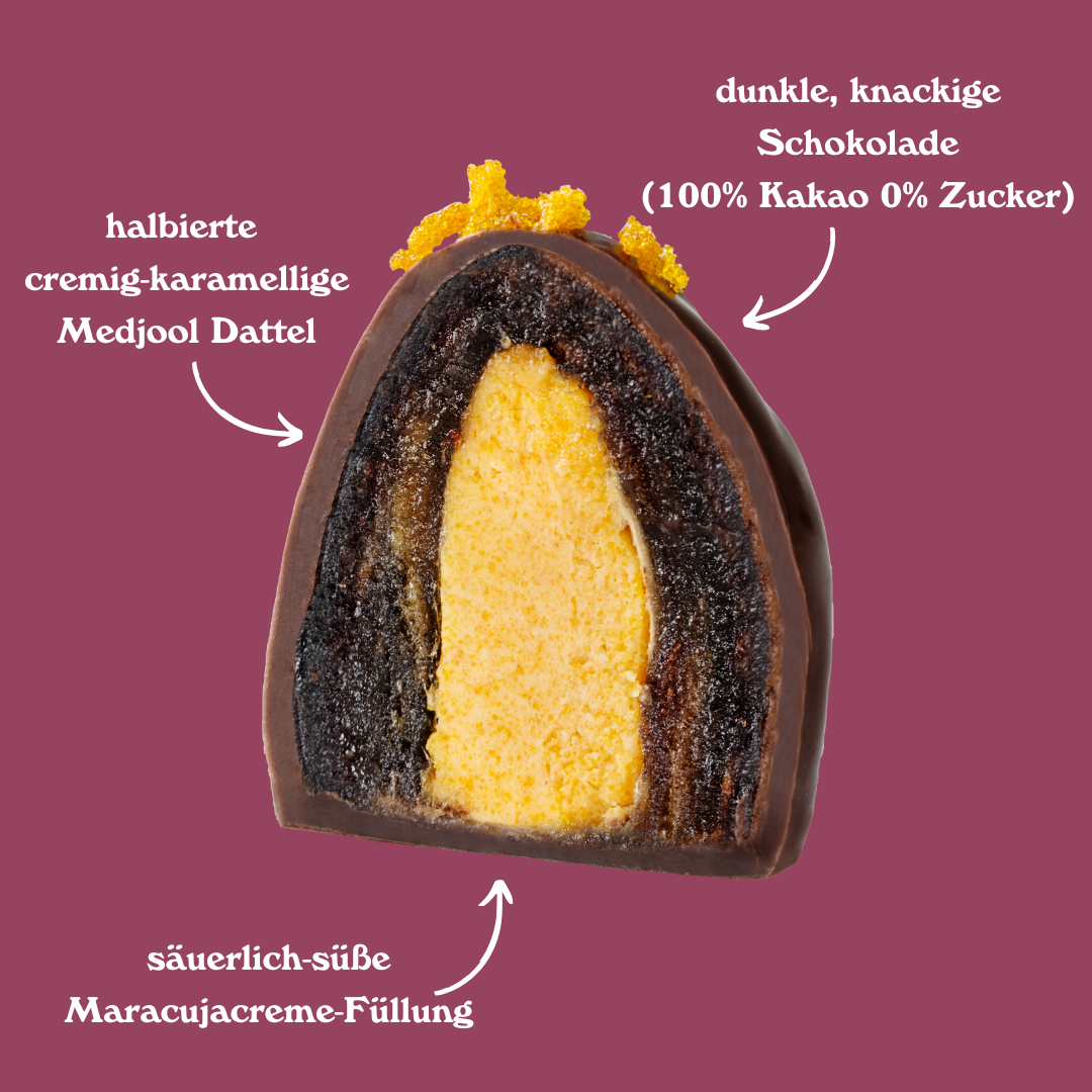 Dattelpralinen: Maracuja Madness (Bio)
