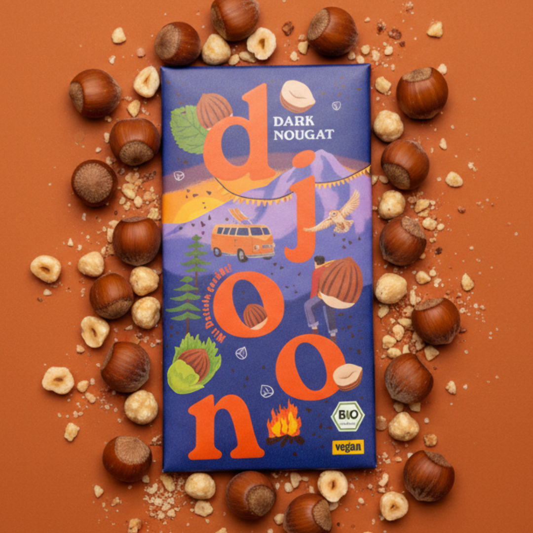 Dattelschokolade: Dark Nougat (Bio)