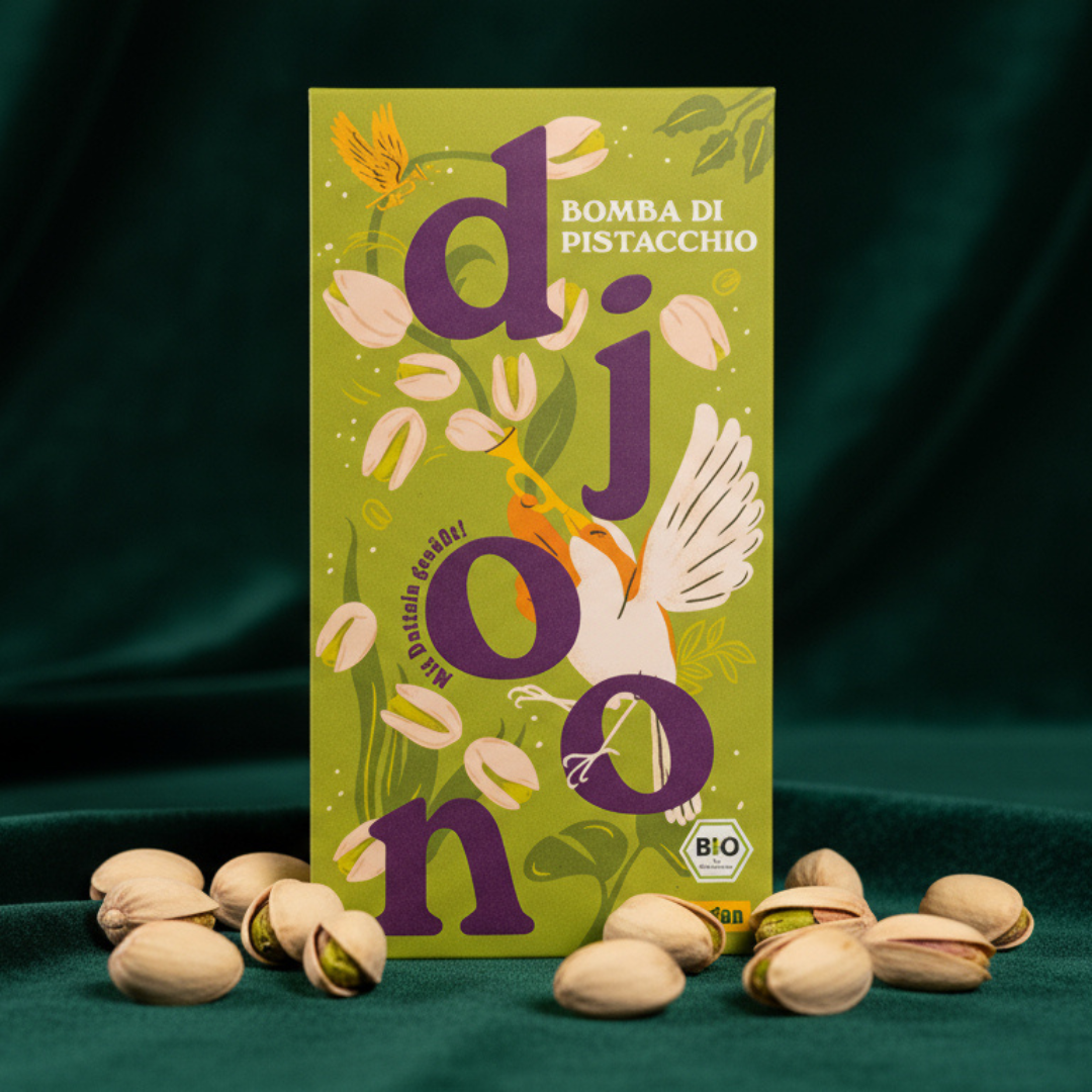 Dattelschokolade: Bomba di Pistacchio (Bio)