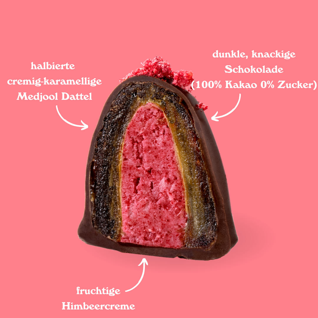 Dattelpralinen: Raspberry Cream (Bio)