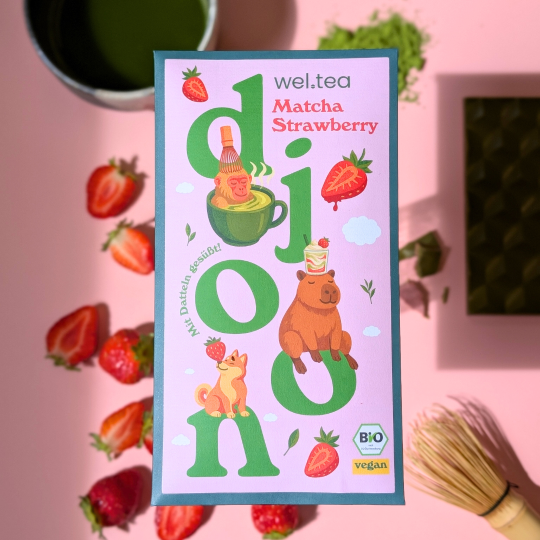 Schokolade des Monats: Matcha Strawberry (Bio)