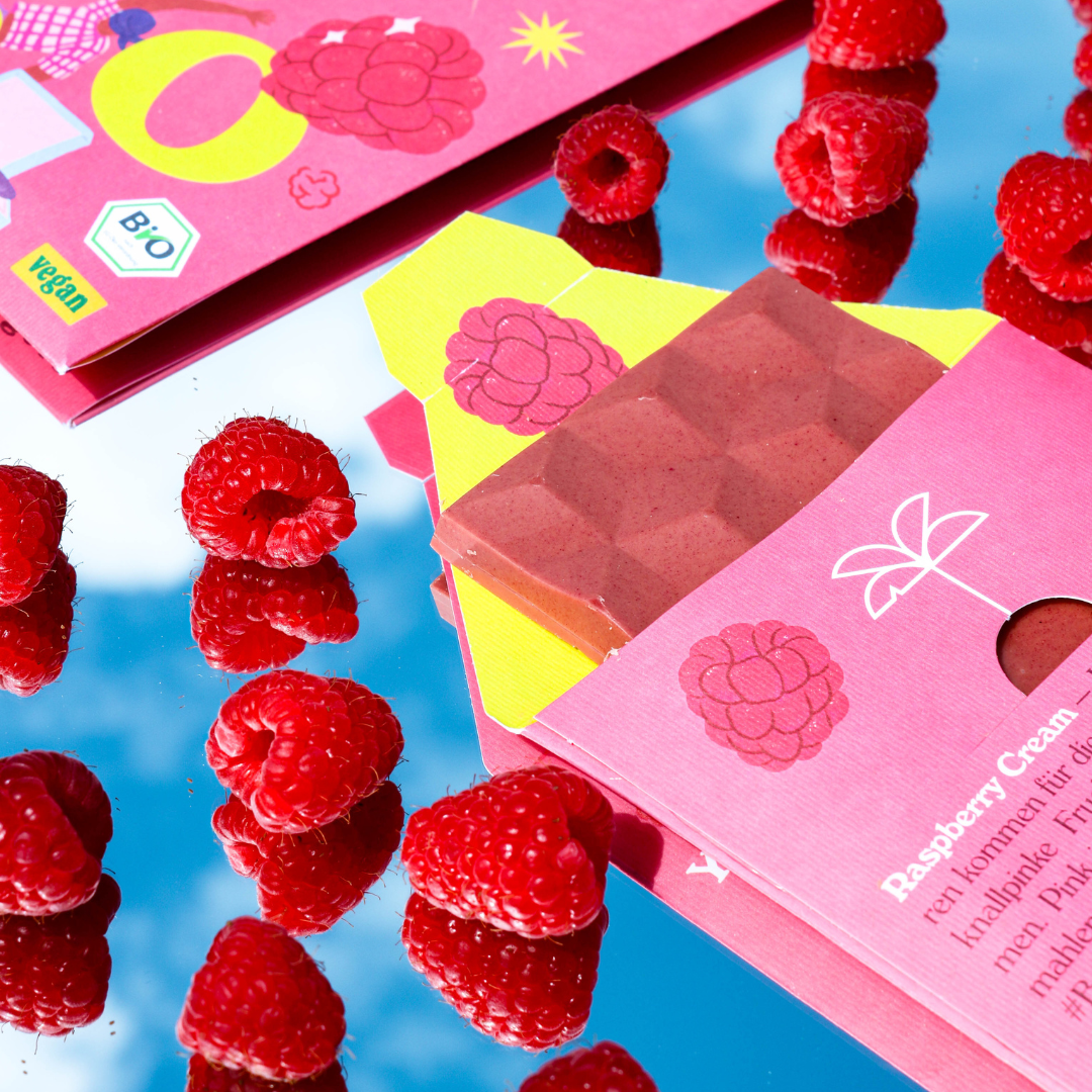 Dattelschokolade: Raspberry Cream (Bio)